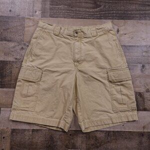 L.L. Bean Tropic-Weight‎ Natural Fit Cargo Shorts - Size 32 Beige
